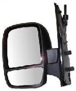 Peugeot Expert Van [07-16] Complete Cable Adjust Wing Mirror Unit - Black [Split Glass]